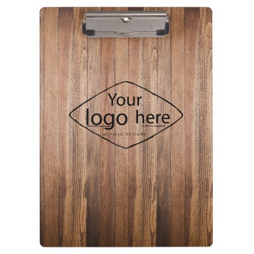 Custom logo rustic barn wood clipboard