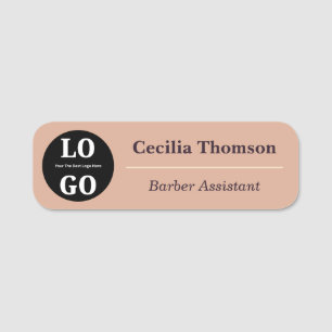 Custom Logo Salon Staff Magnetic  Name Tag