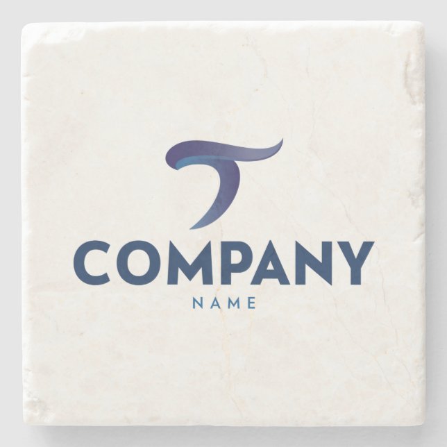 Custom Logo Sandstone Coaster Personalized Company (Front)