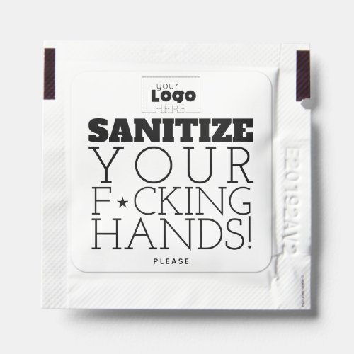 Custom Logo Sanitize Your Fcking Hands Funny Hand Sanitizer Packet