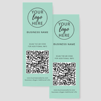 Custom Logo & Scannable QR Code Smart Branding Bookmarks