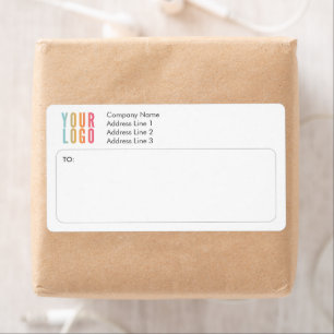Custom Logo Shipping Labels Return Address