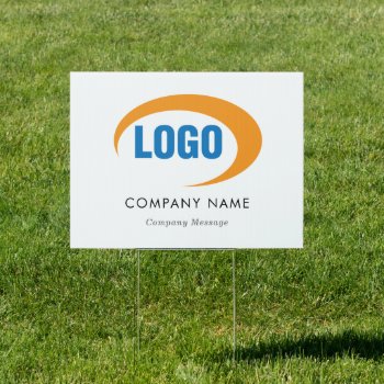 Custom Logo Sign by businessessentials at Zazzle