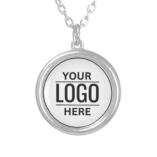 Custom Logo Silver Plated Necklace