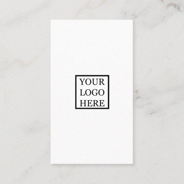 Custom Logo Simple Minimalist Professional Business Card (Front)