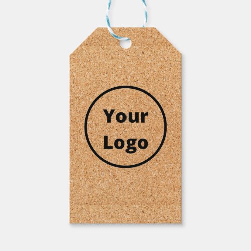 Custom logo  sliced wood block gift tags