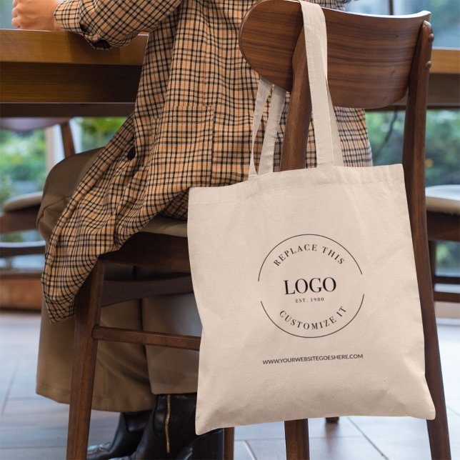 Custom Logo Small Business Branding Promotional Tote Bag (Creator Uploaded)