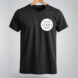 Custom Logo Small Business Employee Worker Simple T-Shirt