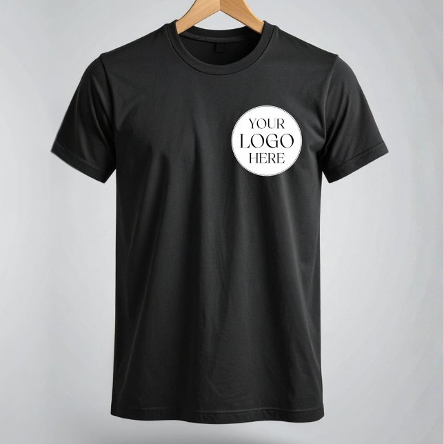 Custom Logo Small Business Employee Worker Simple T-Shirt (Creator Uploaded)