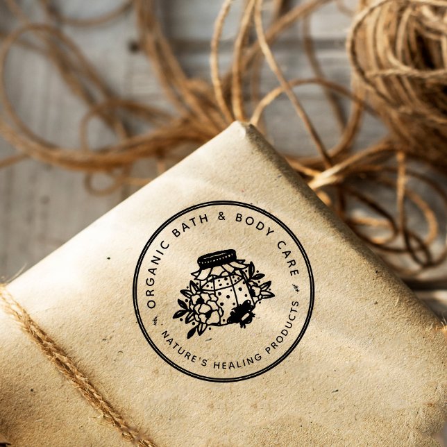 Custom Logo Small Business & Handmade Products Rubber Stamp (Creator Uploaded)