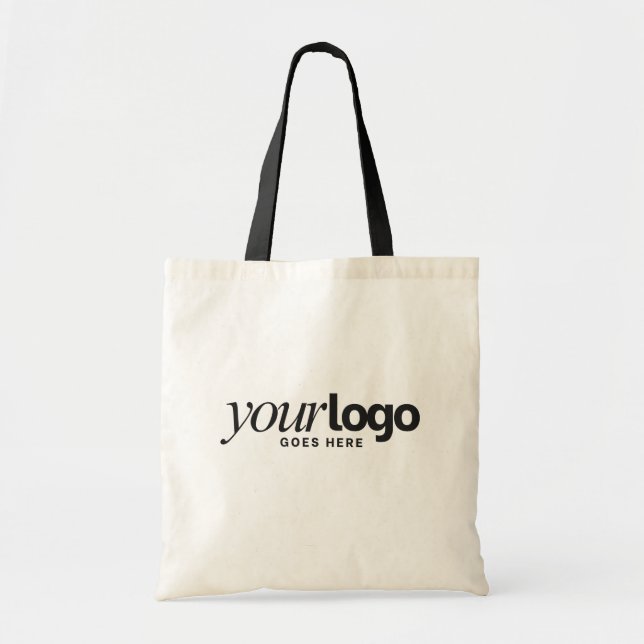 Custom Logo Small Business Promotional Tote Bag (Front)