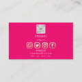 Custom Logo Social Media QR Code Gold Candy Business Card | Zazzle