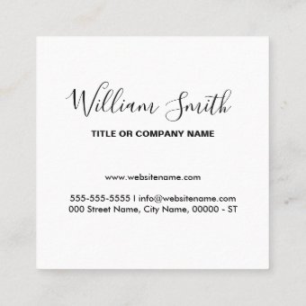 Custom Logo Square Business Card | Zazzle