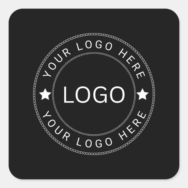 Custom Logo Square Sticker (Front)