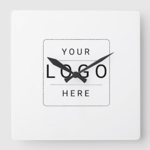 Custom Logo Square Wall Clock
