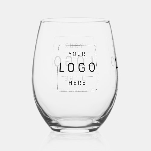 Custom Logo Stemless Wine Glass