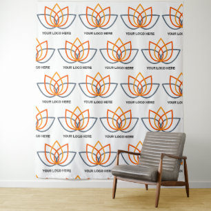 Custom Logo Step and Repeat Business Event Backdro Tapestry