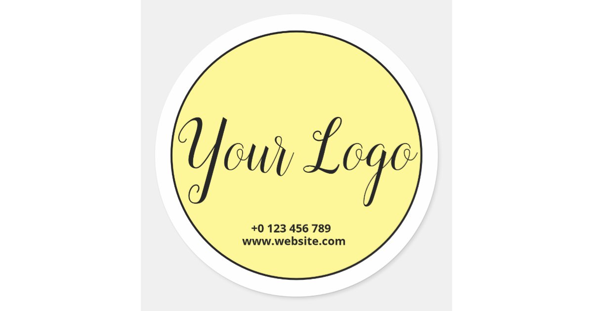 custom logo sticker | Zazzle