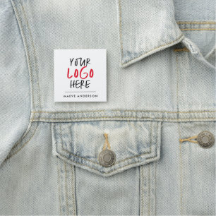 Custom Logo Stickers Business Branding Name Tag