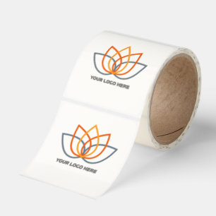 Custom Logo Stickers on Roll Transparent (clear)