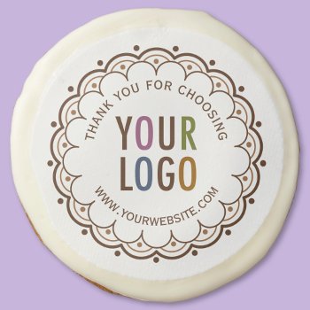 Custom Logo Sugar Cookies Corporate Thank You Gift by MISOOK at Zazzle