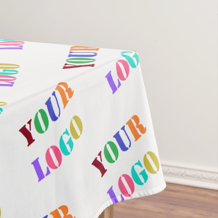 Custom Logo Tablecloth Promotional Your Company Zazzle