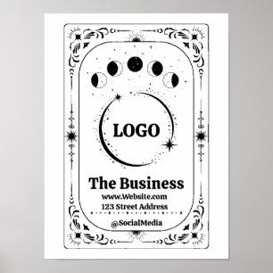 Custom Logo Tarot Celestial Zodiac Yoga Spa Decor