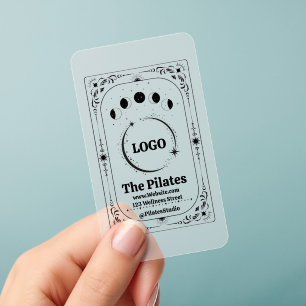 Custom Logo Tarot Pilates Yoga Spa Business Trend Clear Business Cards