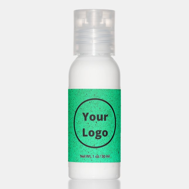 Custom logo teal rough surface print hand lotion (Front)