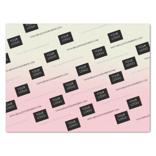 Custom Logo Template Business Company Ombre  Tissue Paper