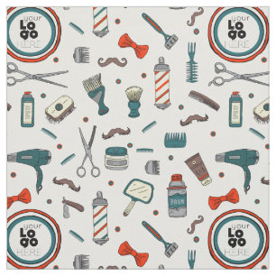 Custom Logo Template Retro Barber Shop By Yard Fabric