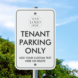 Custom Logo Tenant Reserved Parking Outdoor Metal Sign