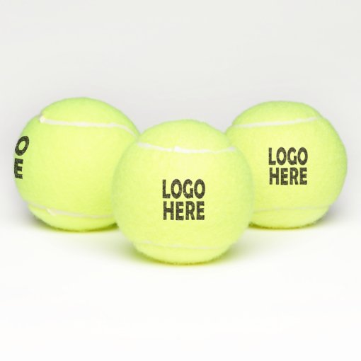 Custom logo tennis balls Zazzle