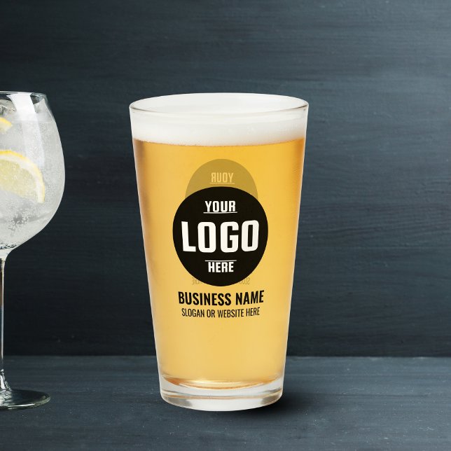 Custom Logo & Text 16oz Personalized Beer Glass (Custom Logo & Text 16oz Personalized Beer Glass)