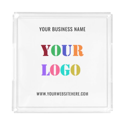 Custom Logo Text Acrylic Tray Promotional Business