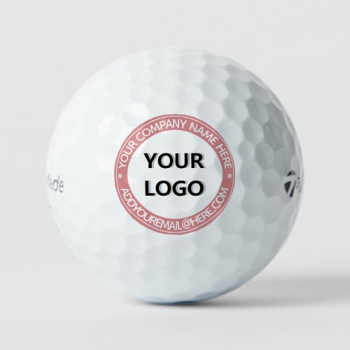 Custom Logo Text and Colors Promotional Golf Balls