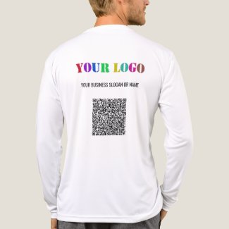 Custom Logo Text and QR Code Business Template