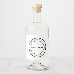Custom Logo & Text Beer Glass Personalised Gift Liquor Bottle Label