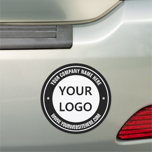 Custom Logo Text Business Car Magnet Your Colors