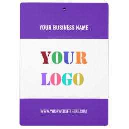 Custom Logo Text Business Clipboard - Choose Color