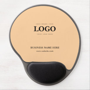 Custom Logo   Text Business Company  Gel Mouse Pad