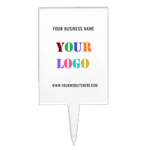 Custom Logo Text Business Promotional Cake Topper