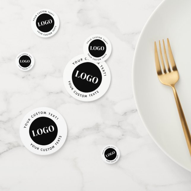 Custom Logo Text Business Promotional  Confetti (Group)