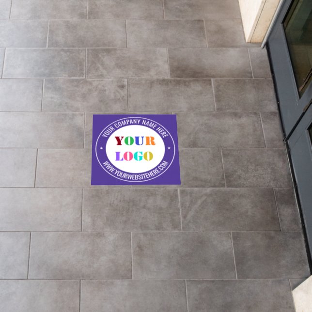 Custom Logo Text Business Promotional Floor Decals (Restaurant)