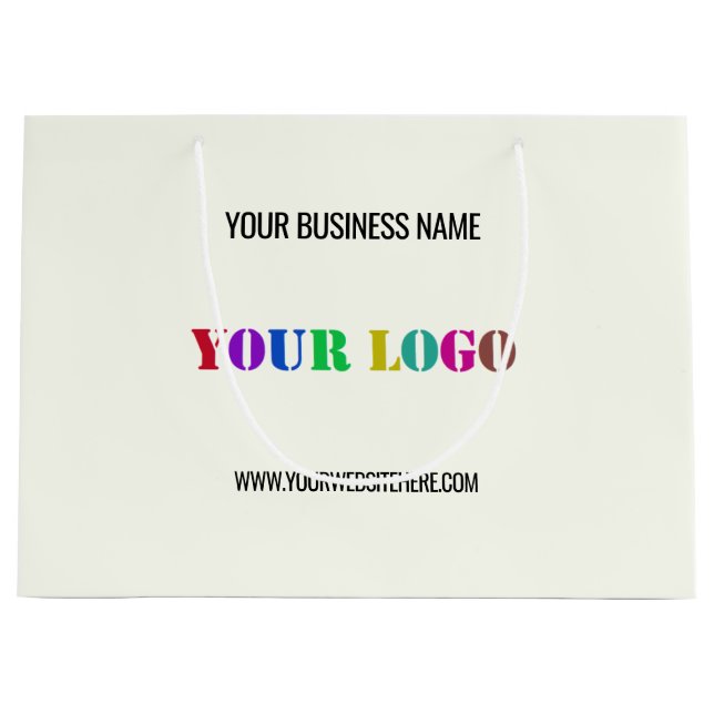 Custom Logo Text Business Promotional Gift Bag (Front)