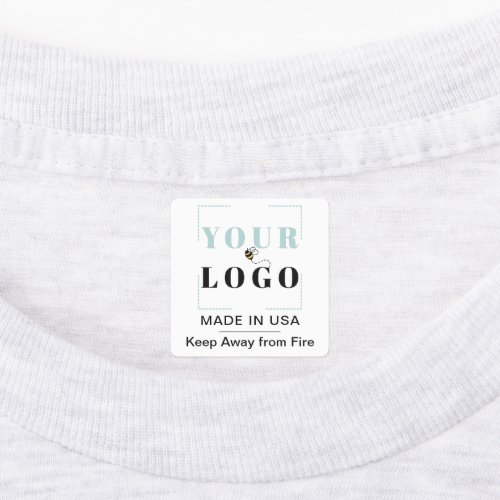 Custom Logo Text  Country Square Clothing Garment Labels