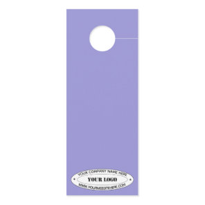 Custom Logo Text Door Hangers Example Your Colors