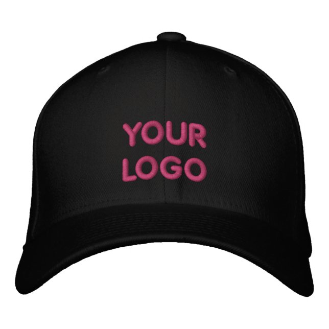 Custom Logo / Text - Embroidered Baseball Cap (Front)