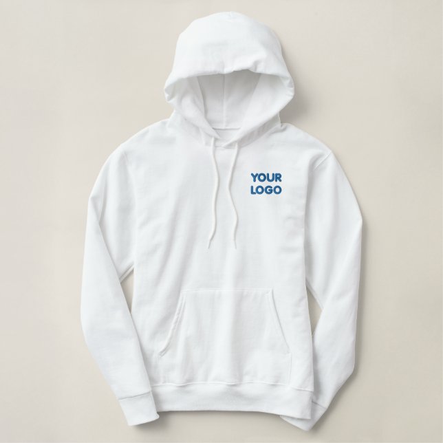 Custom Logo / Text - Embroidered Hoodie (Design Front)