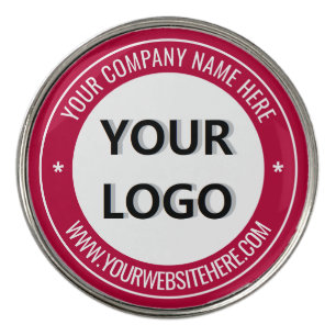 Custom Logo Text Golf Ball Marker Choose Colors